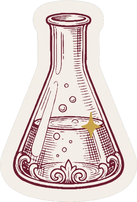 Adesivo frasco Erlenmeyer