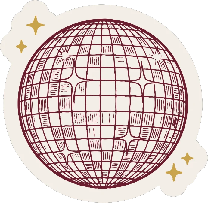 Adesivo globo espelhado